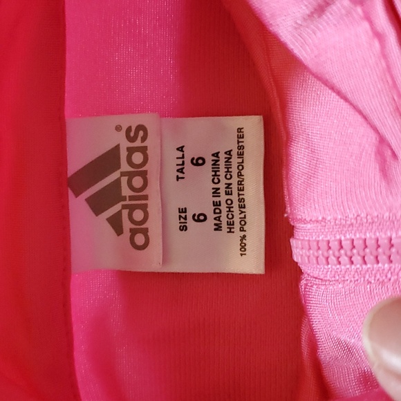ADIDAS GIRLS PINK TRACK JACKET 👩💕 - Picture 5 of 6